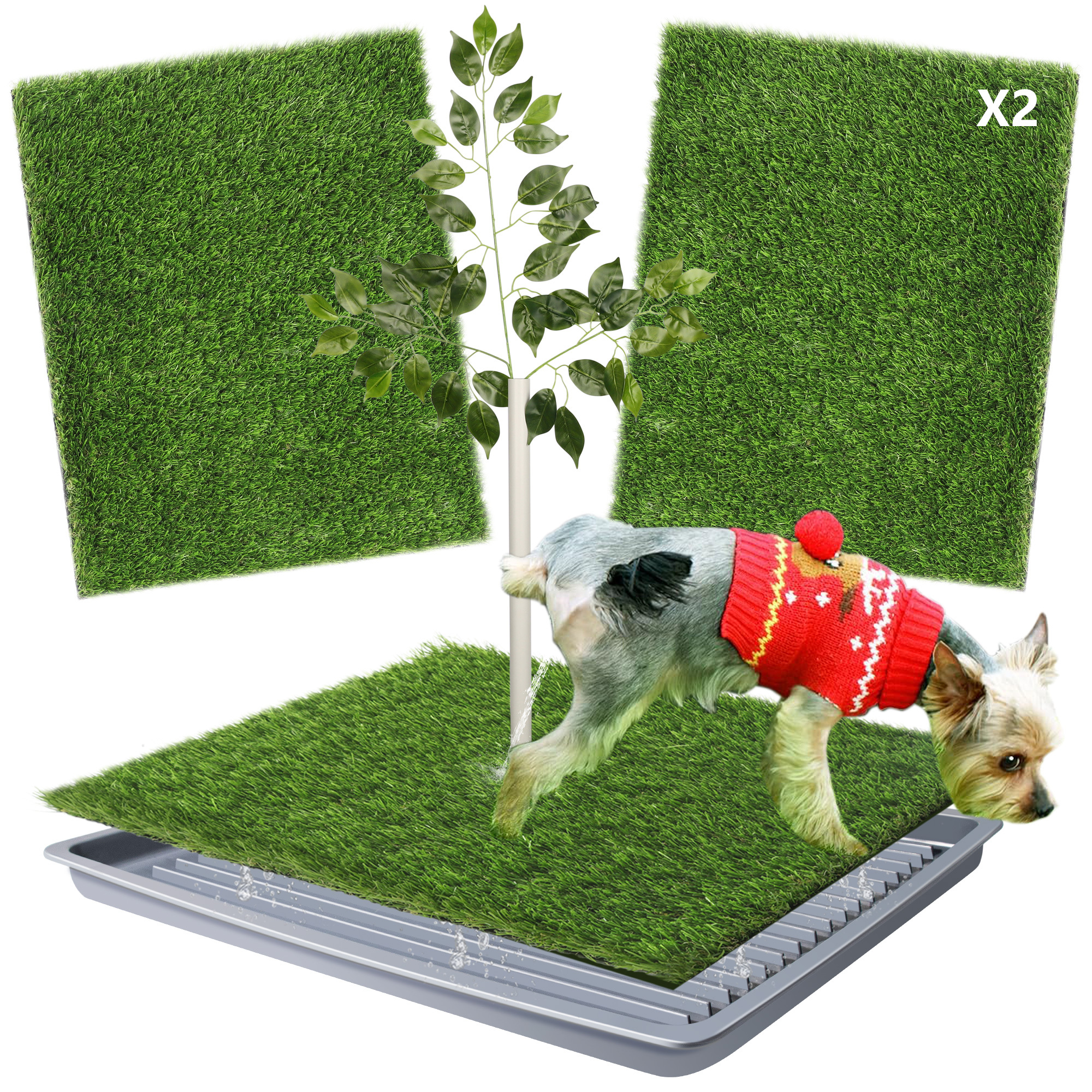 Fake grass for puppy training best sale