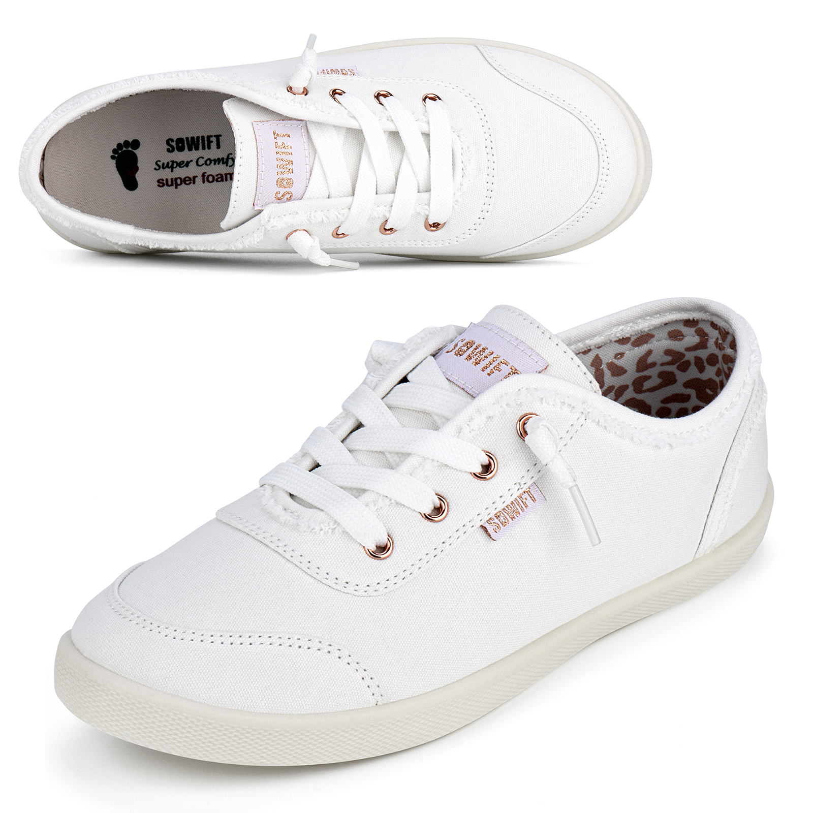 

Women's Canvas Shoes Fashion Low Sneakers Casual Walking Running Shoes