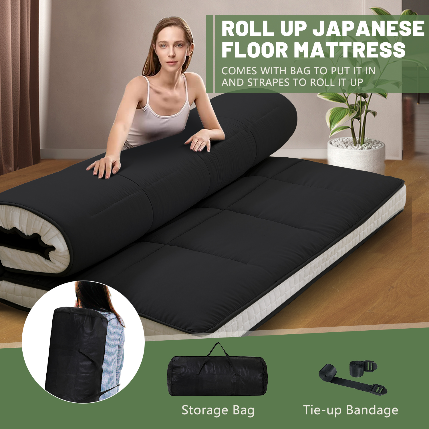 Japanese Floor Mattress Queen Size Japanese Futon Mattress Temu