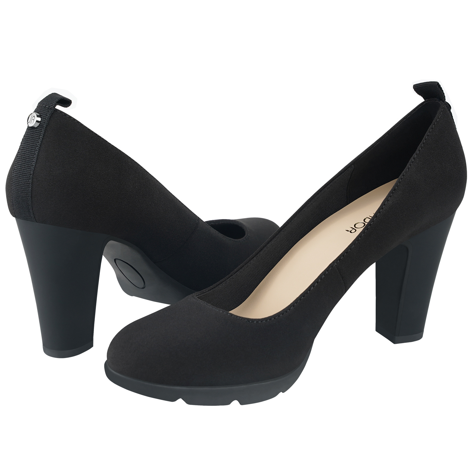 3 inch black chunky heels hotsell