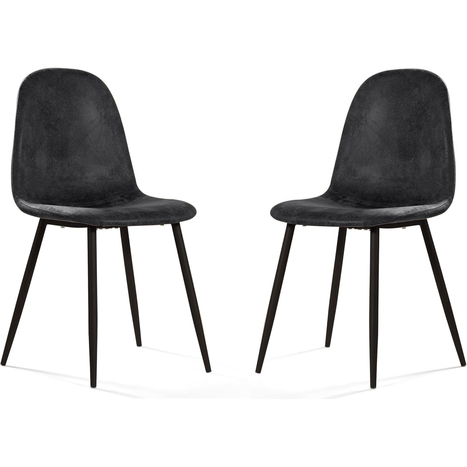 2 or 4 set suede dining chairs with metal legs comfortable living room bedroom kitchen vanity accent chair fabric comfy Product details 1