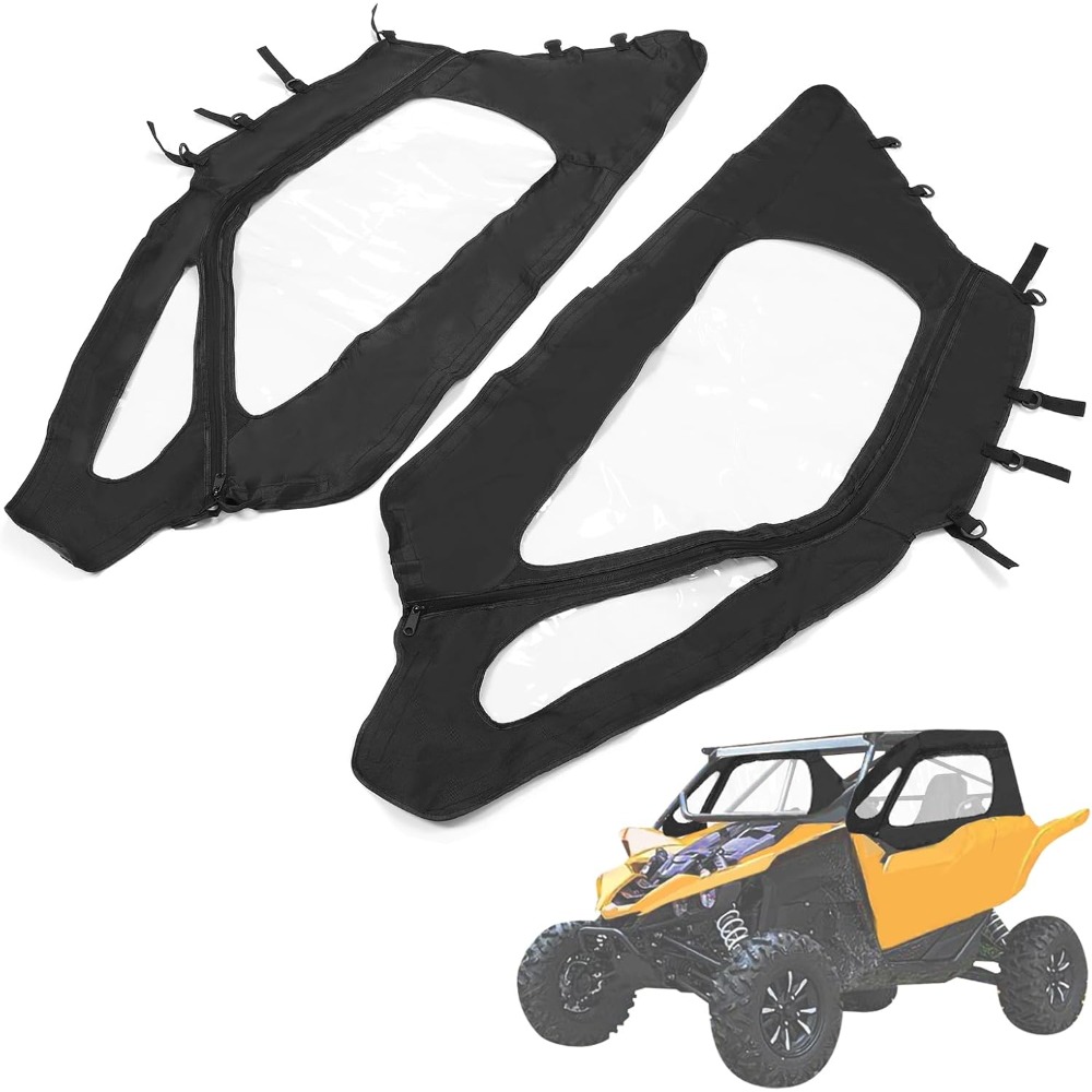 TEMU Soft Upper Door Kit Compatible With 2020 Rzr 2022 Rzr 2-seat Window Door Enclosure Kit