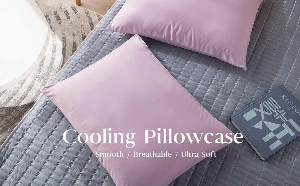 2pcs cooling pillowcase set ultra soft moisture wicking hypoallergenic for hair pillow covers hidden zipper closure design ideal for hot sleepers in   for home     cabin travel and college dorm bedroom decor and accessories   blanket spring present dad gifts for mom women mens teen girls trendy stuff room decor home decor cool stuff for room Product details 3