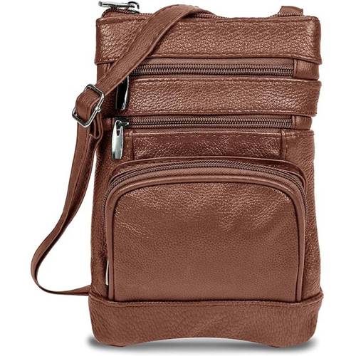 genuine leather cross body handbag soft durable crossbody bags 3 sizes multiple colors