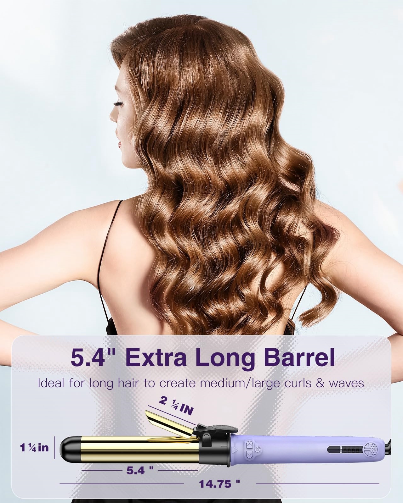 rotating curling iron 1 automatic curling iron extra long Temu