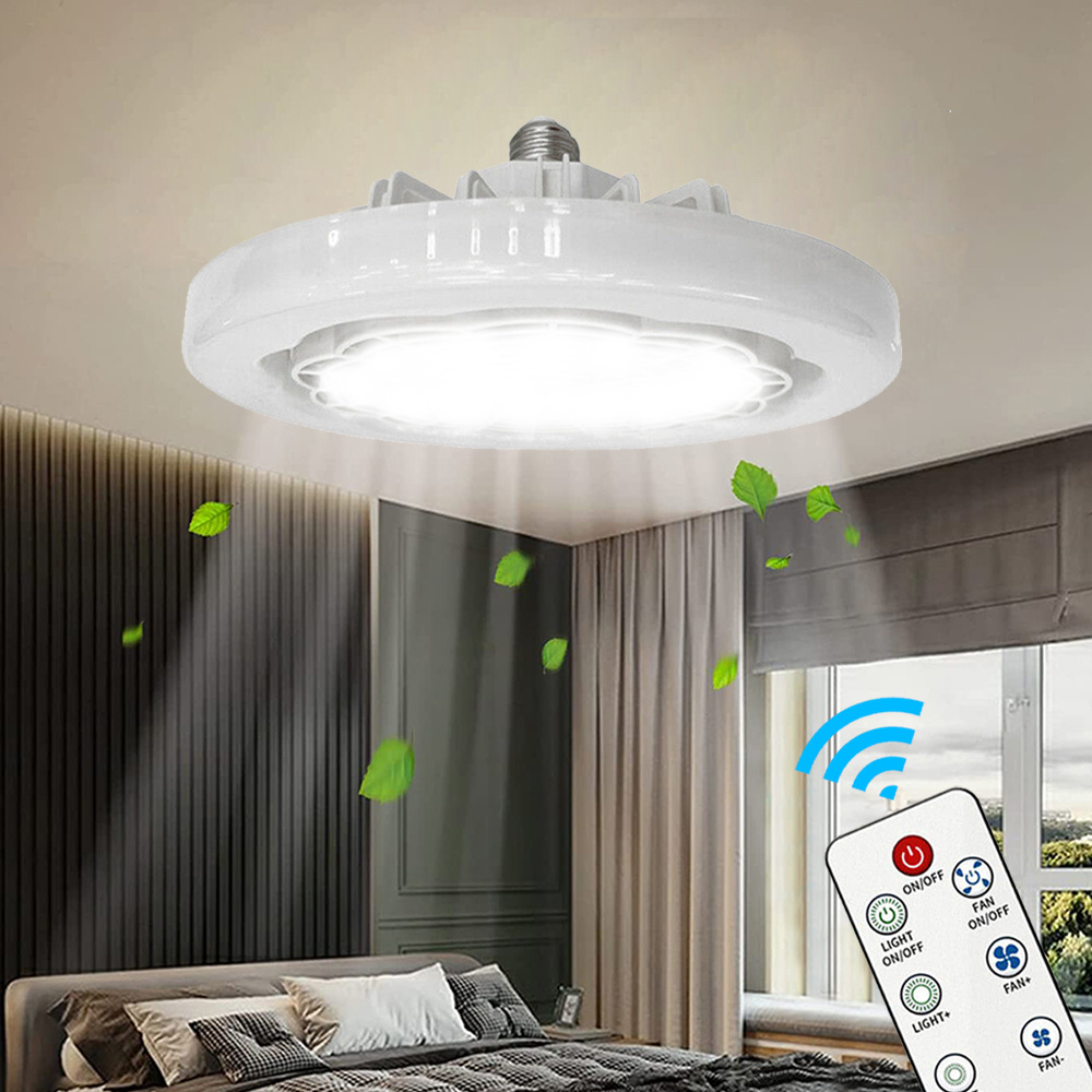 

Modern Led Ceiling Fan With Lights E27 Adjustable Bedroom Living Room Fan Lamp, Whisper-quiet, Multi-directional, Stylish Design, Complete Functionality