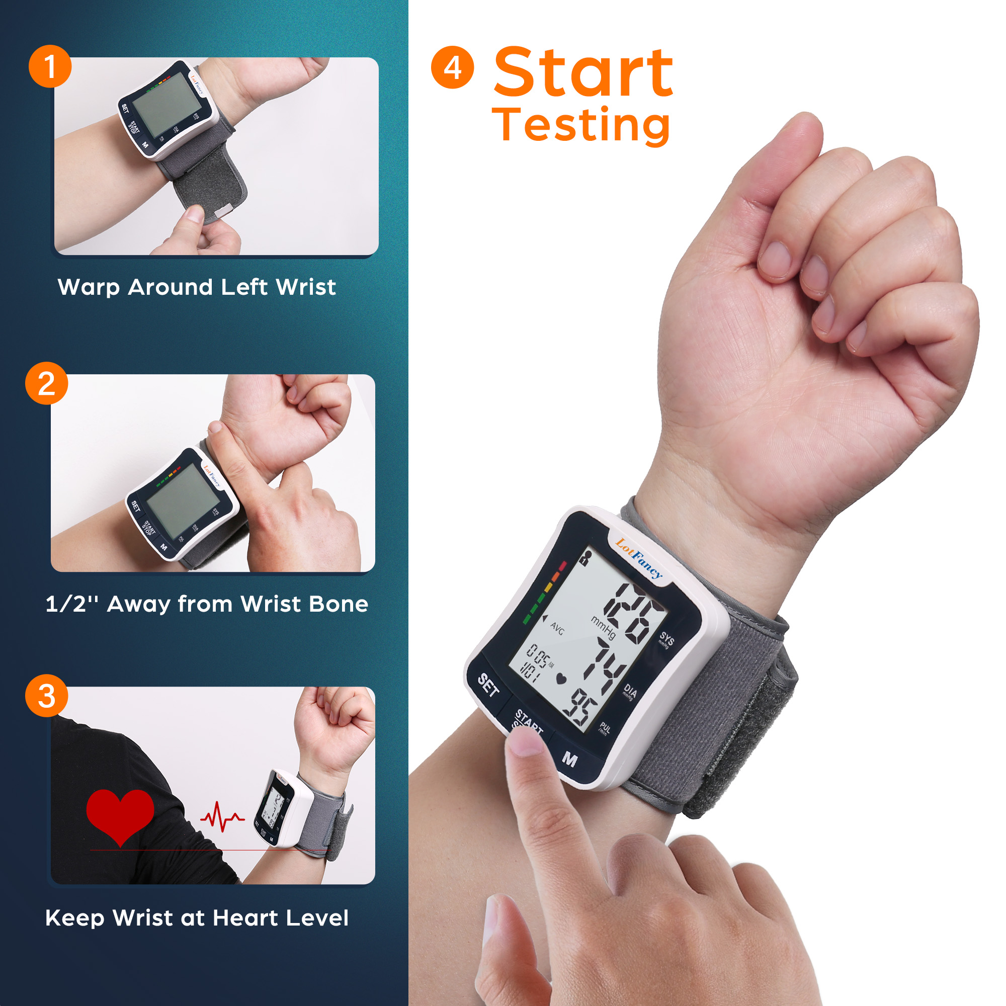 talking     for home use blood pressure machine with voice broadcast wrist blood pressure cuff 5 3 8 5 Product details 7