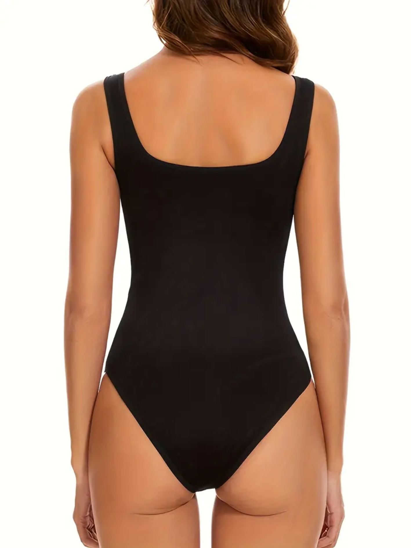 Snugs™ LuxeLift | Seamless Long Sleeve Square Neck Ribbed Tummy Control Bodysuit (S-2XL) – Snugs™ Official