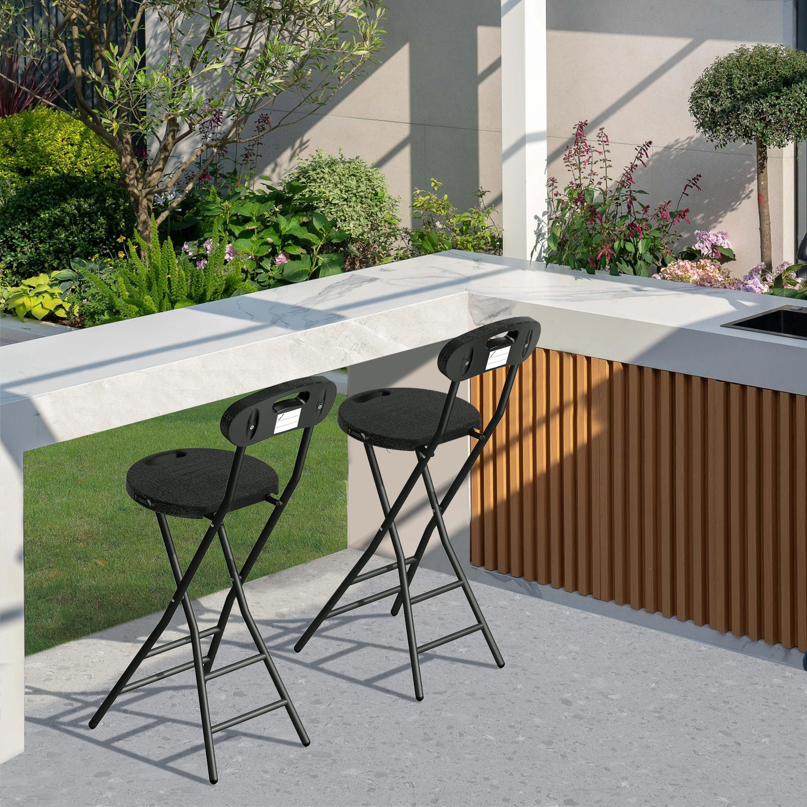 folding stool pack 24 inch folding bar stool Temu