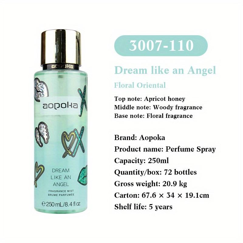 250ml Body Spray Ladies Perfume Flower And Fruit Lasting Fragrance
