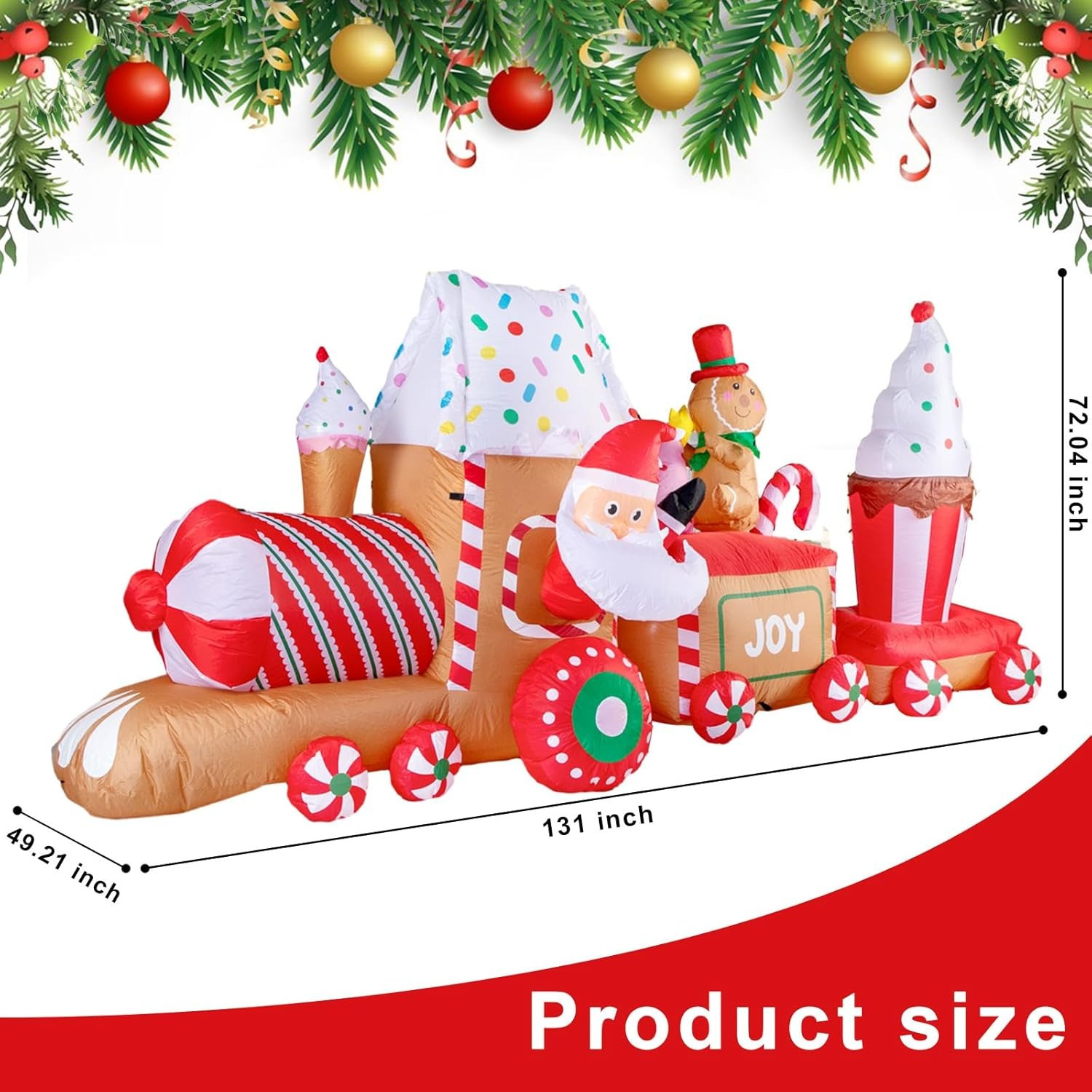 

11ft Christmas Inflatable - Christmas Inflatable Decorations And Man - Christmas -in Led Lights For Christmas Decor