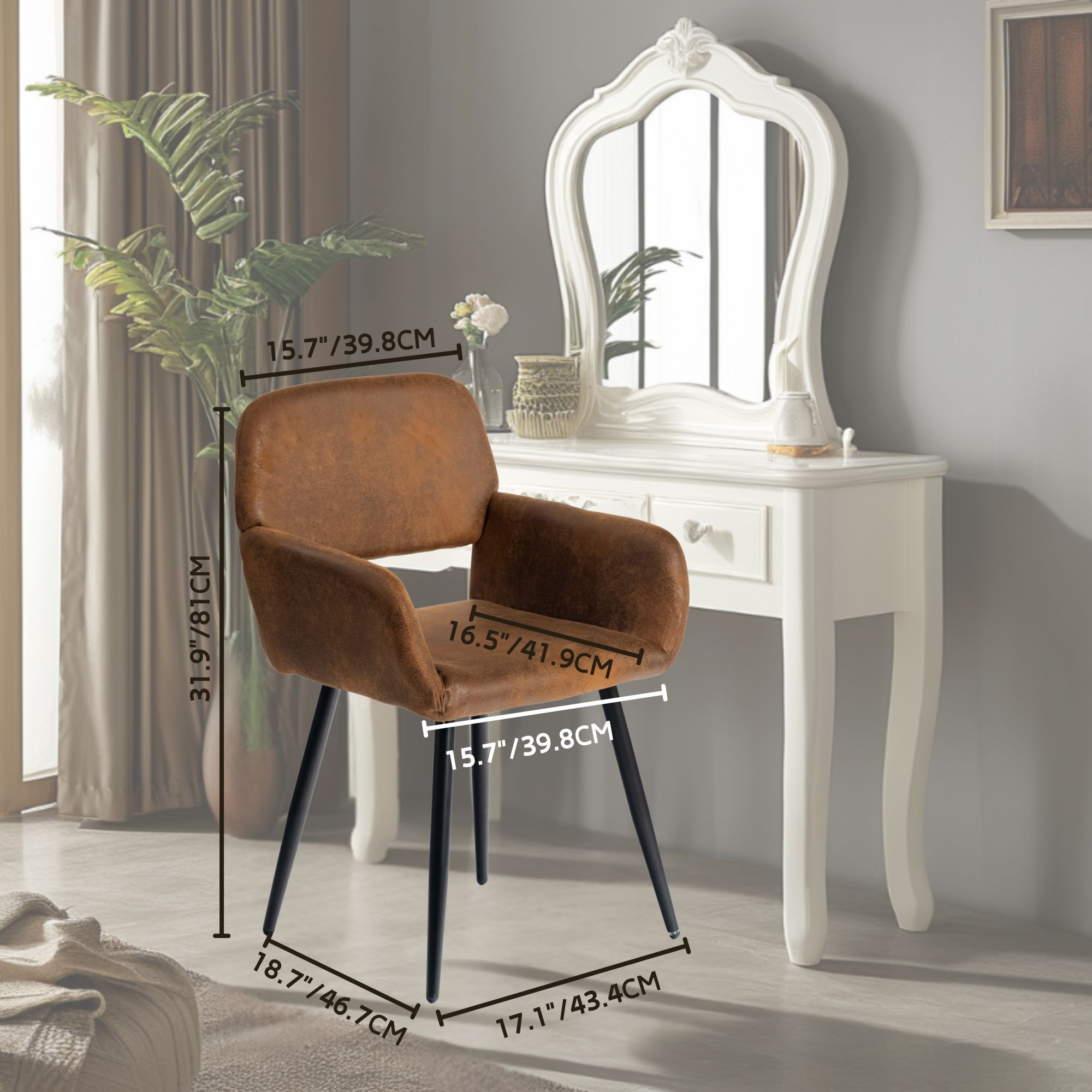 modern dressing chair Modern Vanity Chair With Sleek Design, Minimalist Makeup Stool, Upholstered  Accent Seat for Bedroom or Dressing Table Seating, Modern Stool
