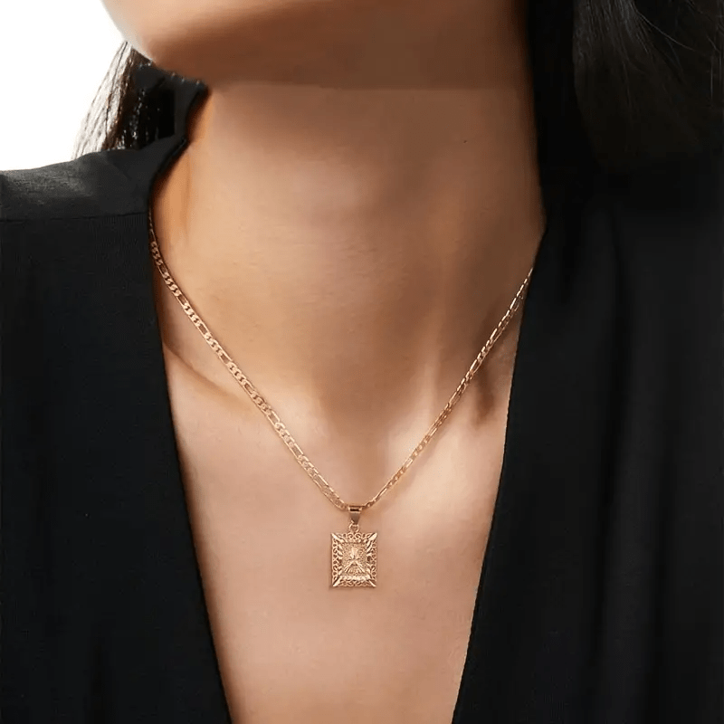 

Gold Plated Personalized Initial Letter Pendant Necklace, Unisex Design, A- Letter Chain Necklace