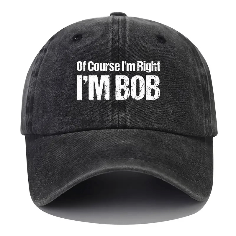 

I'm Bob Printed Cap Hip Dad Hat Unisex