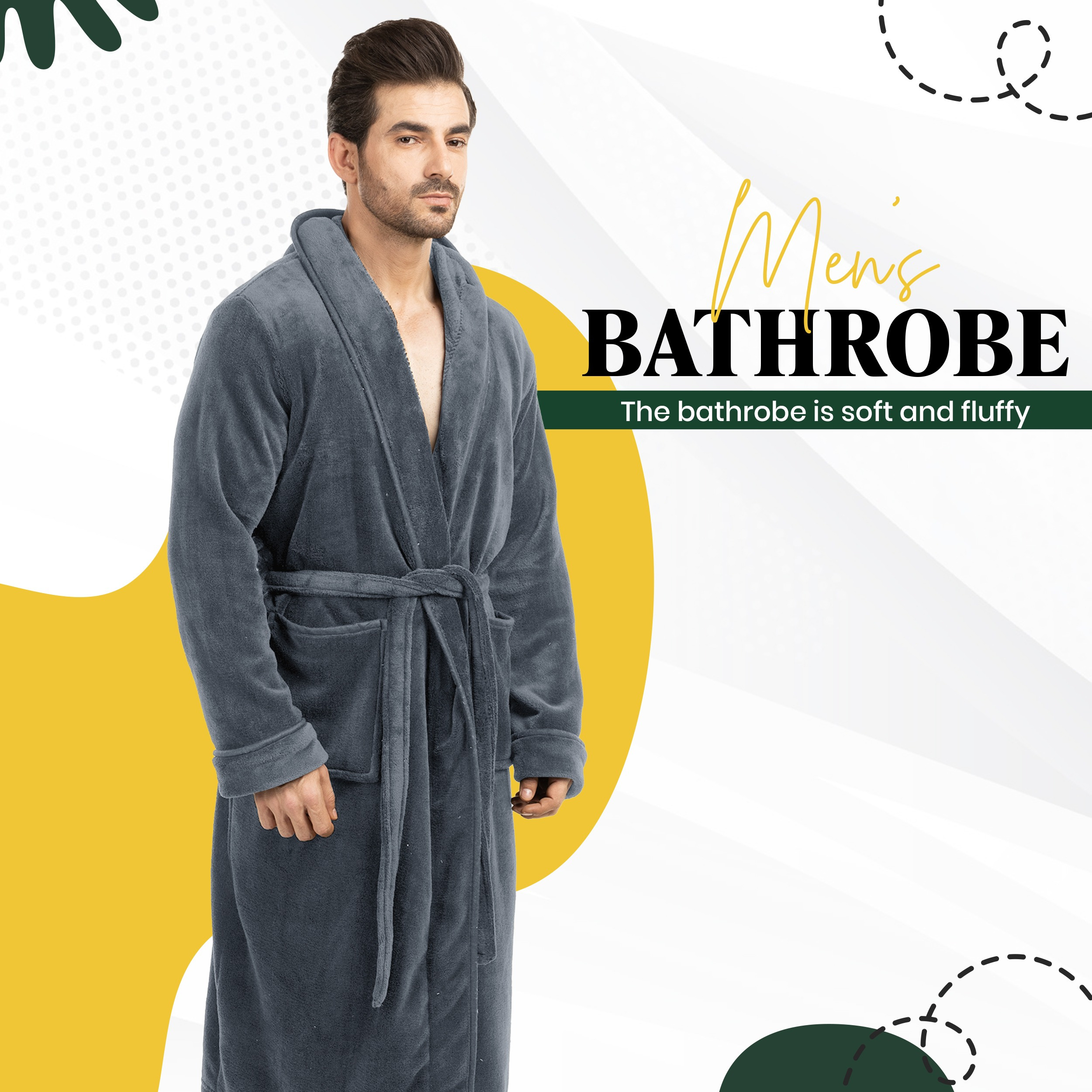 

Ny Men Fleece Bathrobe & Long Sleeve For , Long Spa