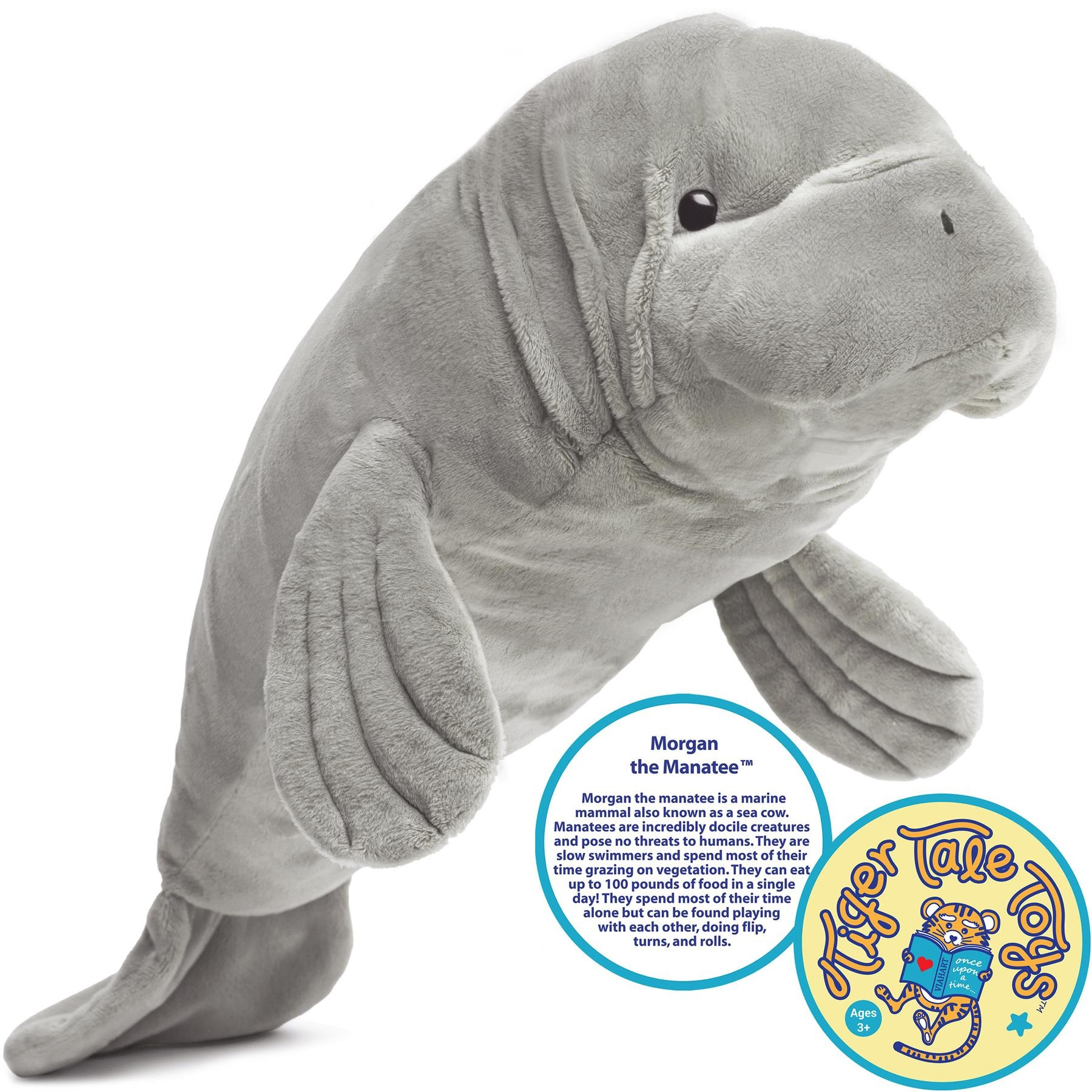 Morgan The Manatee - 21 Inch Stuffed Animal Plush - By Viahart