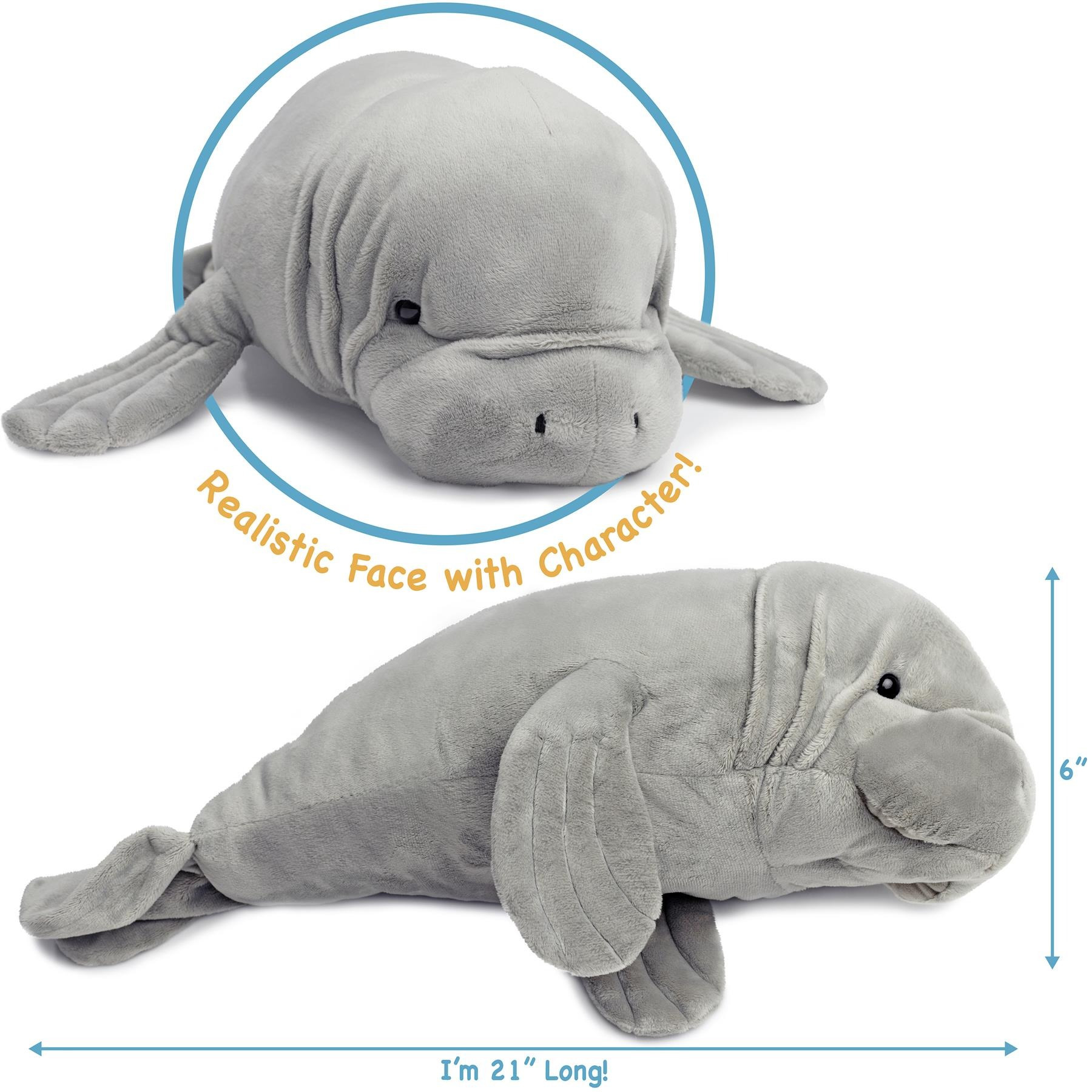 Morgan The Manatee - 21 Inch Stuffed Animal Plush - By Viahart