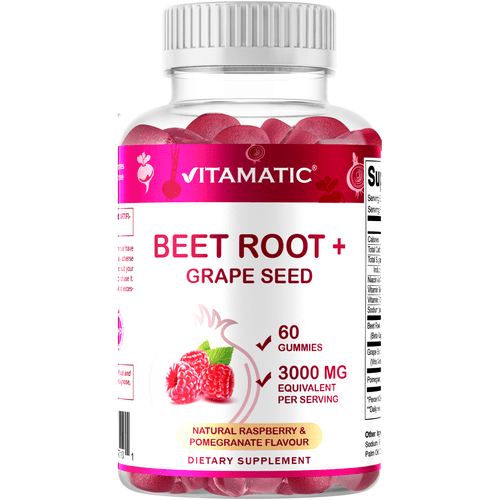 root gummies 3000 mg equivalent per serving 60 gummies vitamin b6 b12 grape seed pomegranate nicotinamide