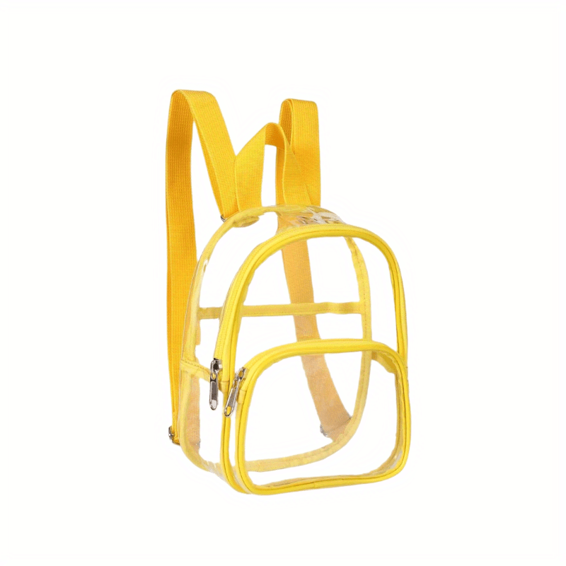 

1pc Backpack Stadium Approved, Pvc Transparent Backpack Clear Small Backpack Backpack Portable Lightweight, Size 7.5"x2.8"x9" For Girls, For Concert, Festival, Sport, Work Outdoor