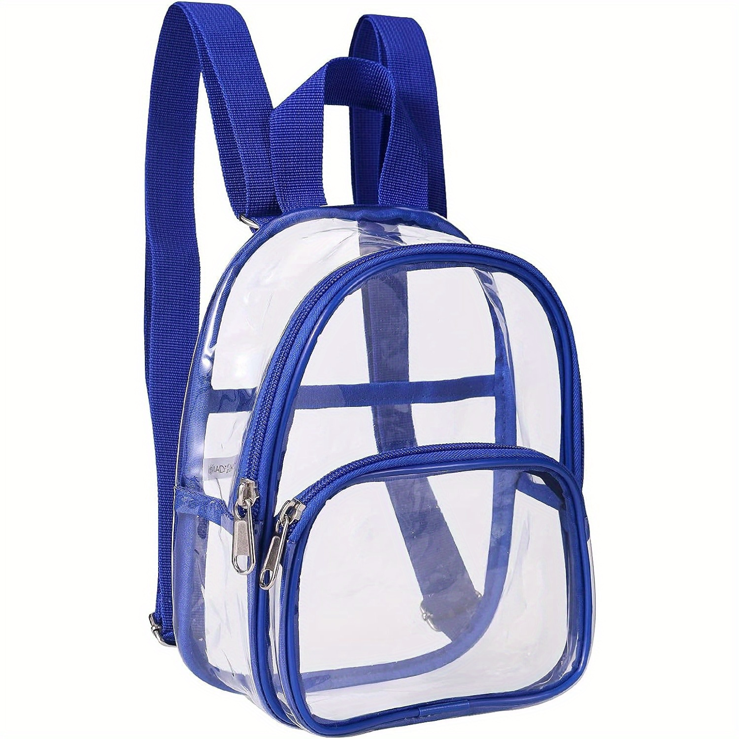 

1 Pack Clear Small Backpack, Clear Bag Stadium Approved Pvc Sling Bag Crossbody Backpack, Size 7.5"x2.8"x9", For Women Men Work Concert Football Crossbody Bags