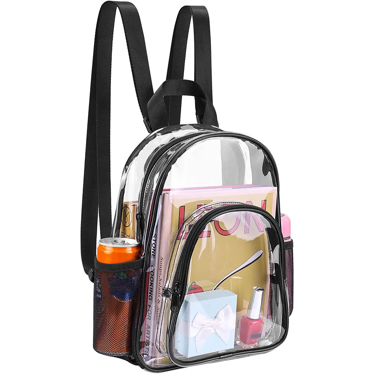 

Pvc Clear Small Portable Clear Bag Daypack 30.5×24×10cm For