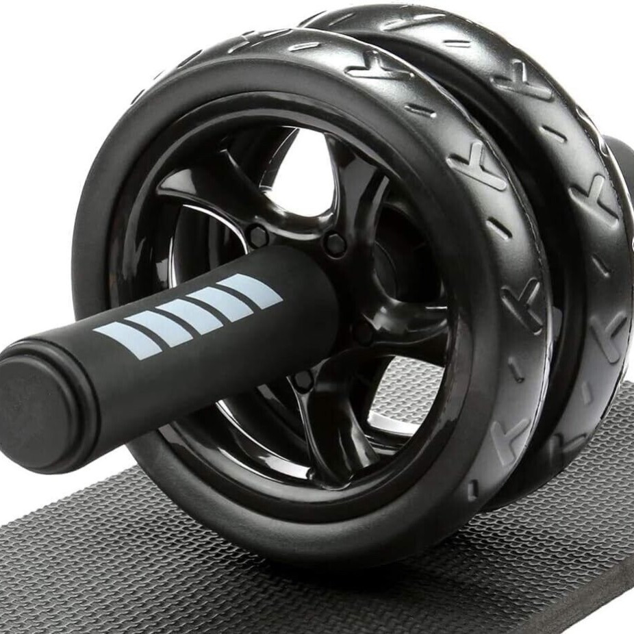 TEMU Ab Roller Wheel For Core Workout With Knee Mat And Foam Handle - Home Gym Equipment For Abs Office Or At Home