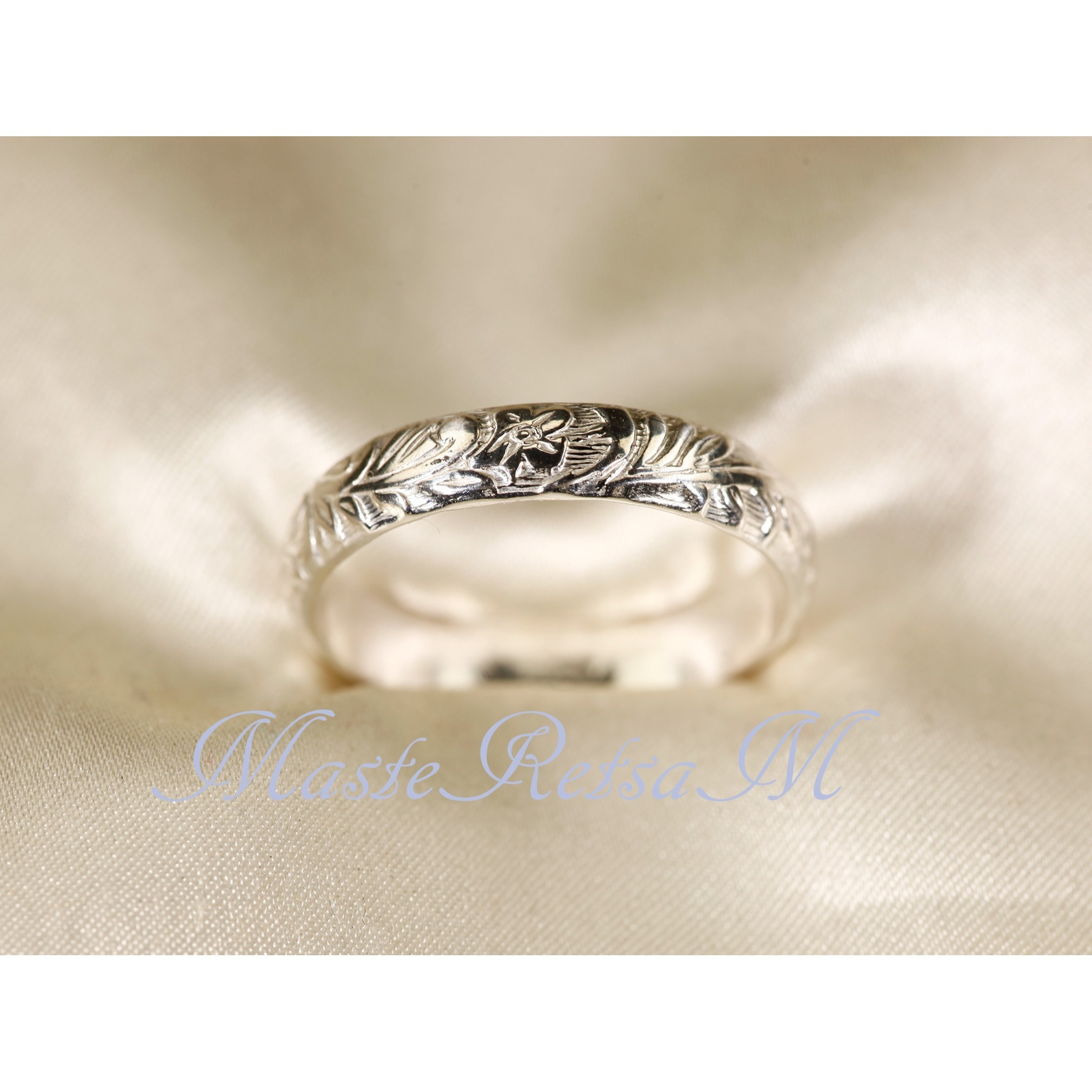 TEMU 2101 925 Sterling Silver Pattern Floral Ring, Handmade Sterling Silver Ring, Vintage Style Sterling Silver Ring For Men And Women ( U. Sizes)