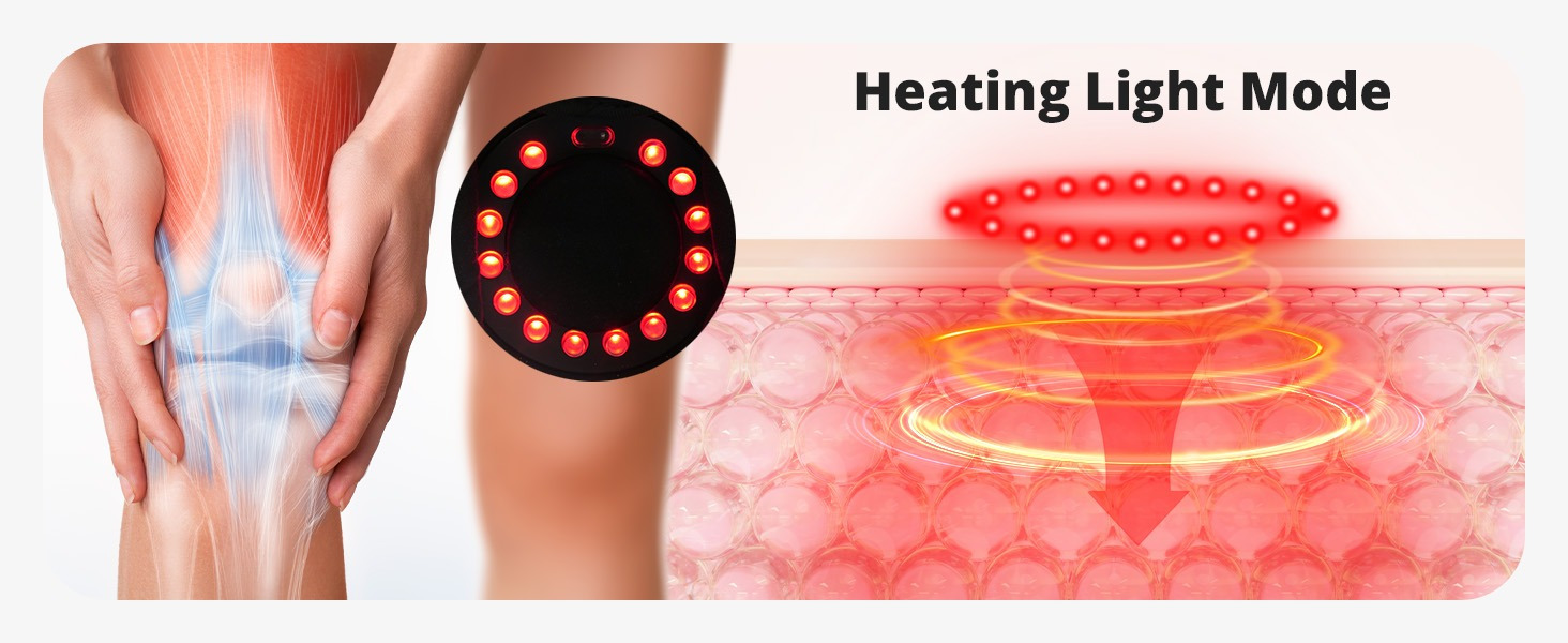 Medcursor Knee Massager with Heat, Cordless Knee Massager with 3 Heating Levels & 3 Vibration Modes, Heated Knee Massager with Large LED Screen, Adjustable Straps and Timer, Gift for Men & Women,As A Christmas Gift for Parents details 3