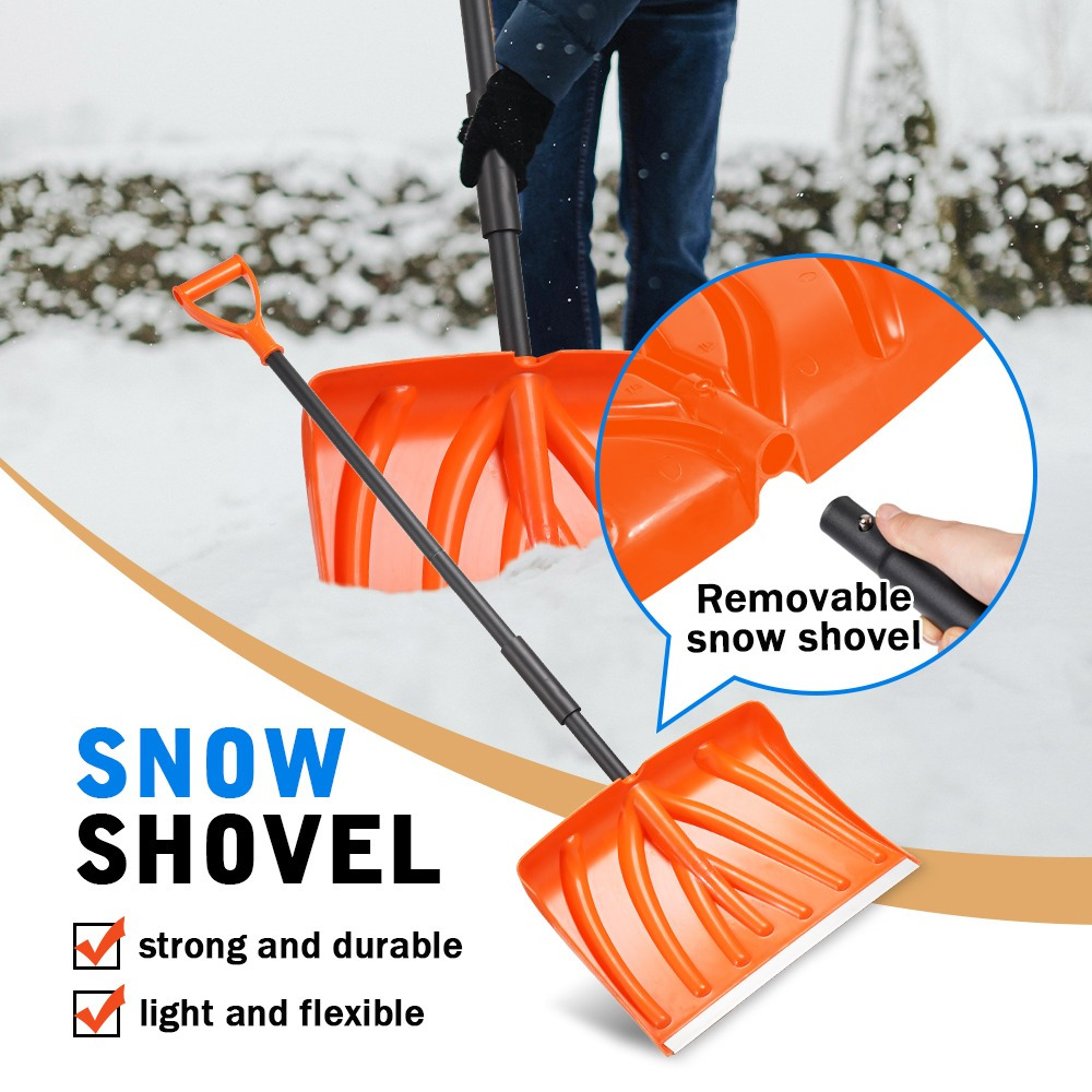 

Vivicreate Snow Shovel For , Removable And Portable Snow Shovel,52-inch Snow Shovels For Lightweight Portable Plastic Aluminum Blade Shovel For Garden Car Camping