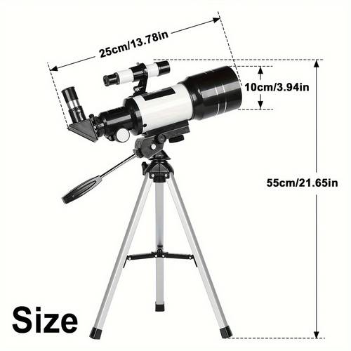 150x telescope 70mm aperture telescope suitable for adults high magnification portable astronomical telescope with tripod phone holder eyepiece lens viewing nature education and exploration the best christmas gift for family