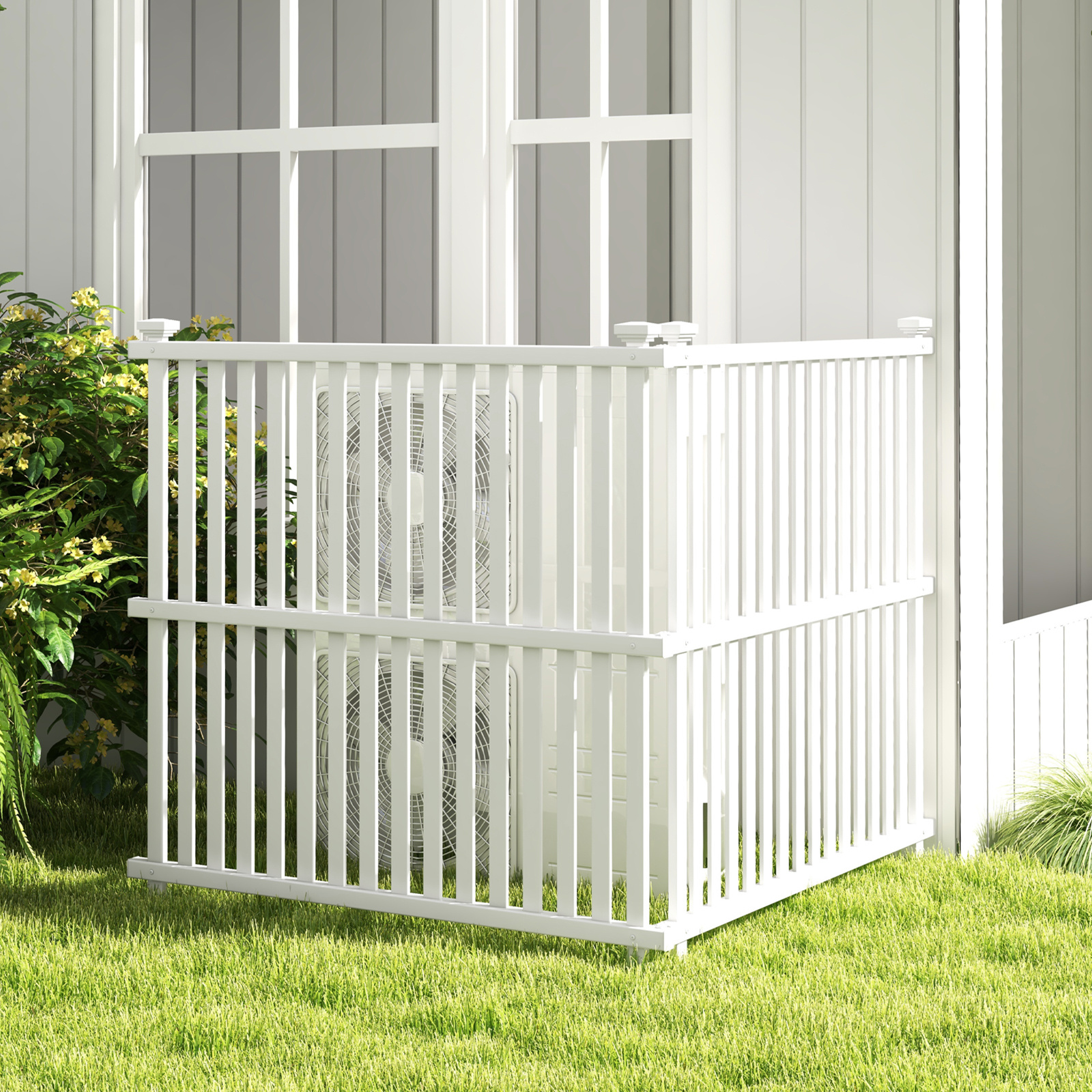 COSTWAY Air Conditioner Fence Panel, 45