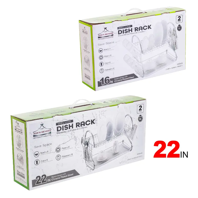 2 tier Dish Rack easy Assemble Large Capacity Dish Drying - Temu