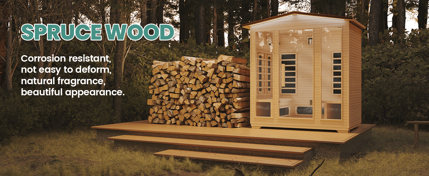 4-Person Infrared Sauna with Speakers