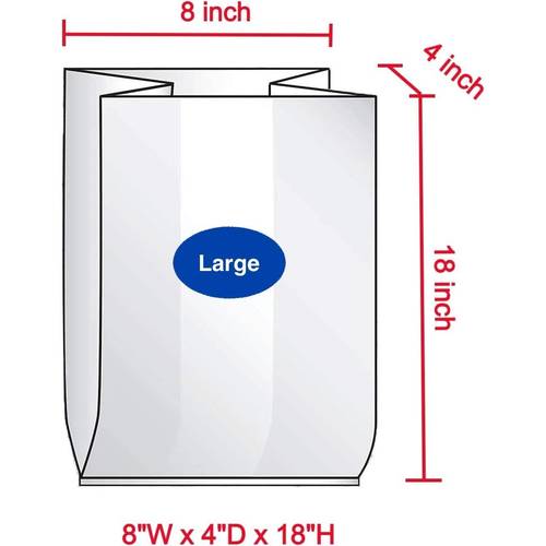bread loaf packing bags reusable thick clear gusseted grocery bakery poly bags