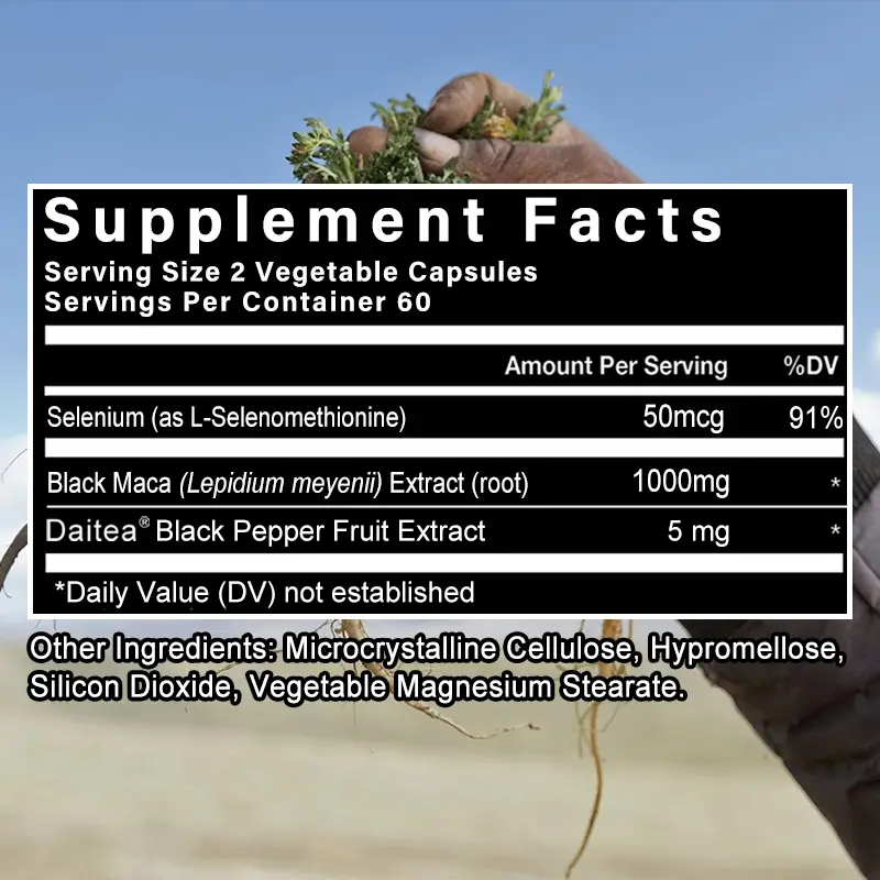 Best Maca Root Supplement For Men black maca root supplement men black pepper extract - Temu