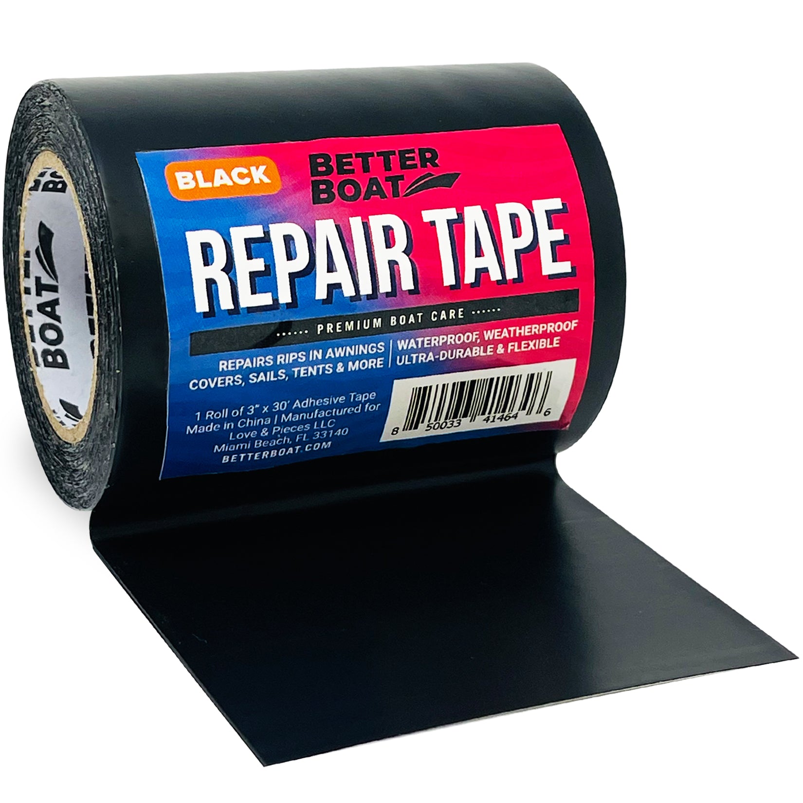 Fiberglass RV Awning Repair Tape Kit – 5 Inch X 39 Feet Heavy Duty Waterproof Tear Patch For Tent, Tarp, Canopy, Boat, And Canvas – Clear Vinyl With Strong Adhesion