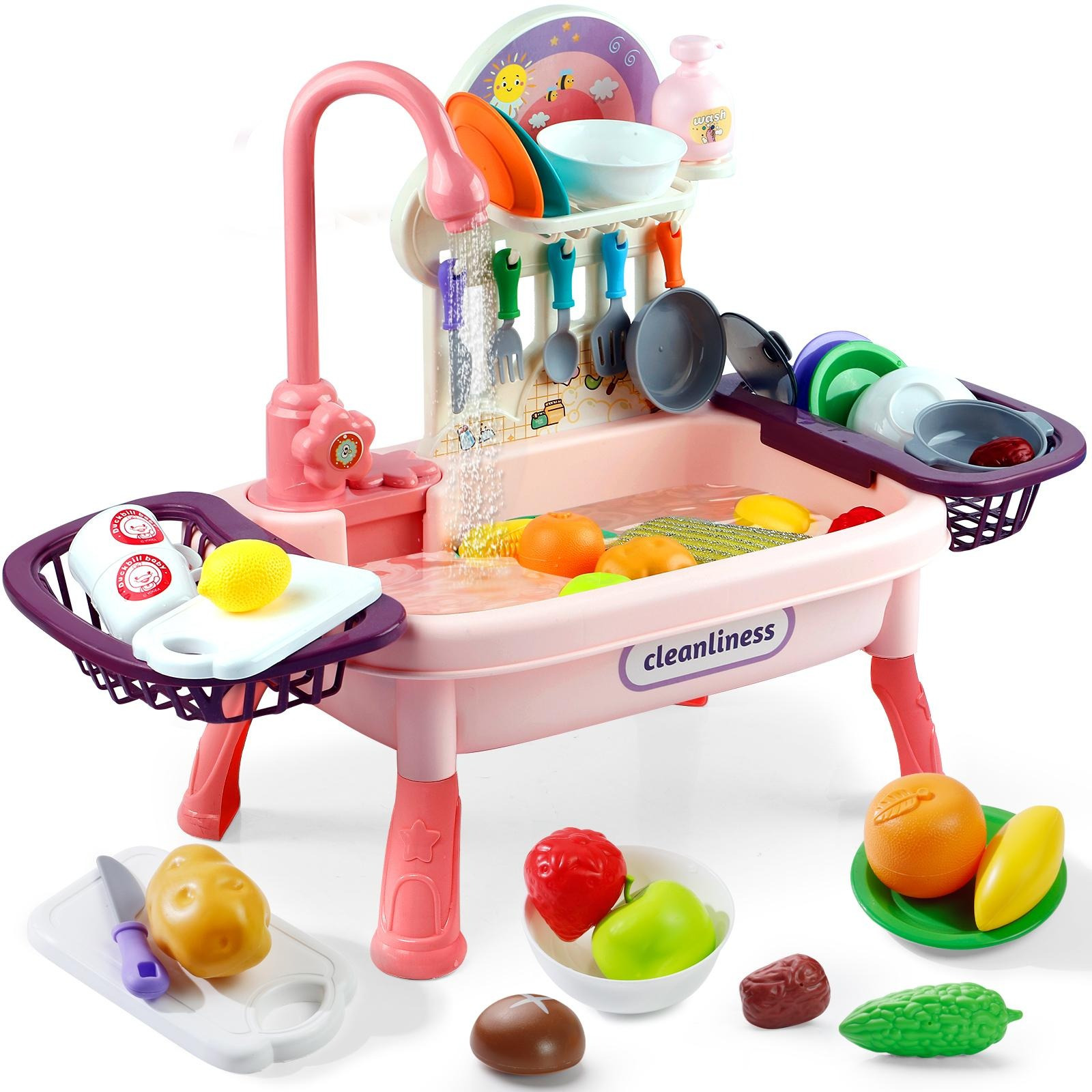 juego cocina fregadero agua corriente utensilios cocina Temu