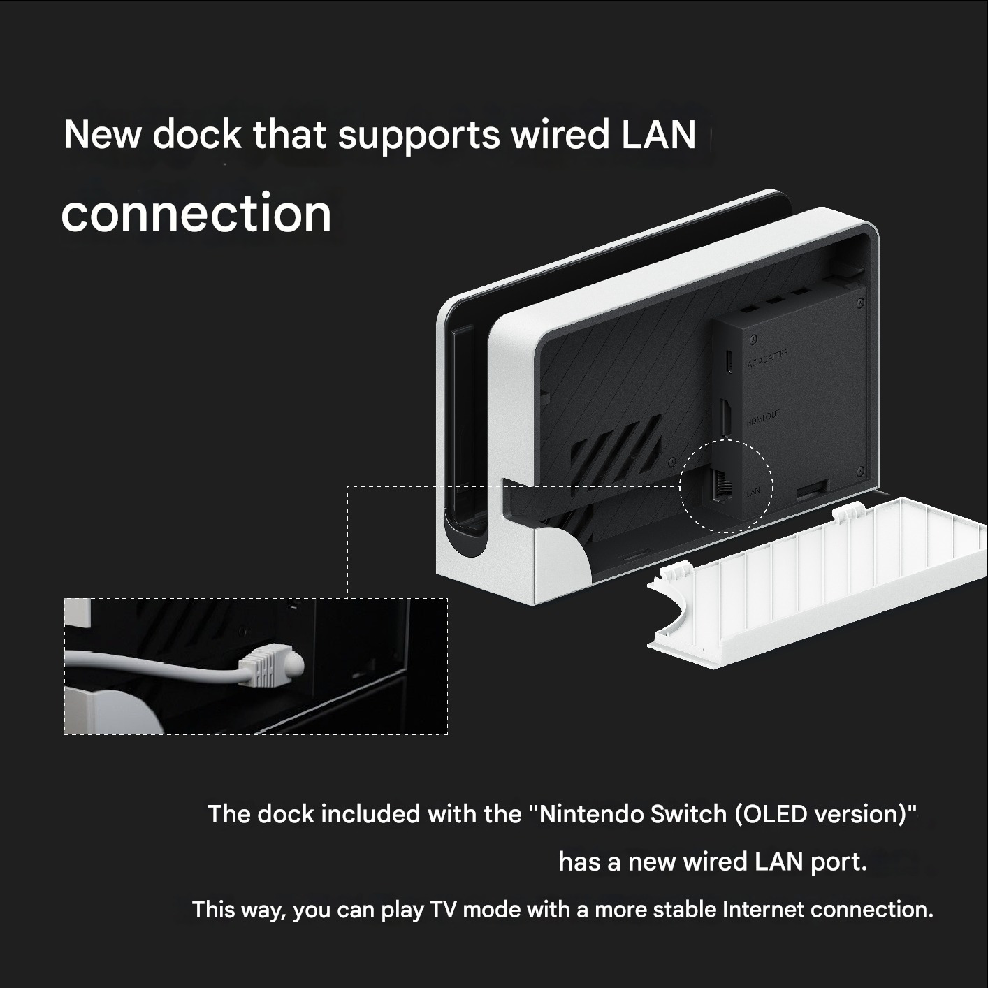 Nintendo Switch OLED Model with White and Black Joy-Con