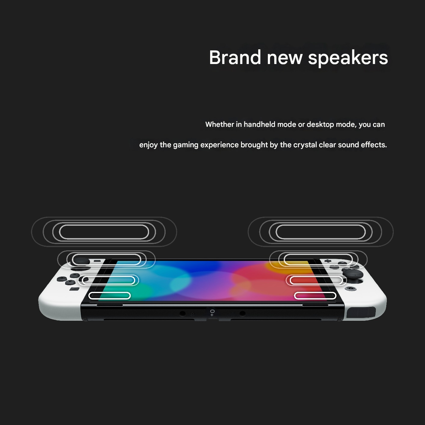 Nintendo Switch OLED Model with White and Black Joy-Con