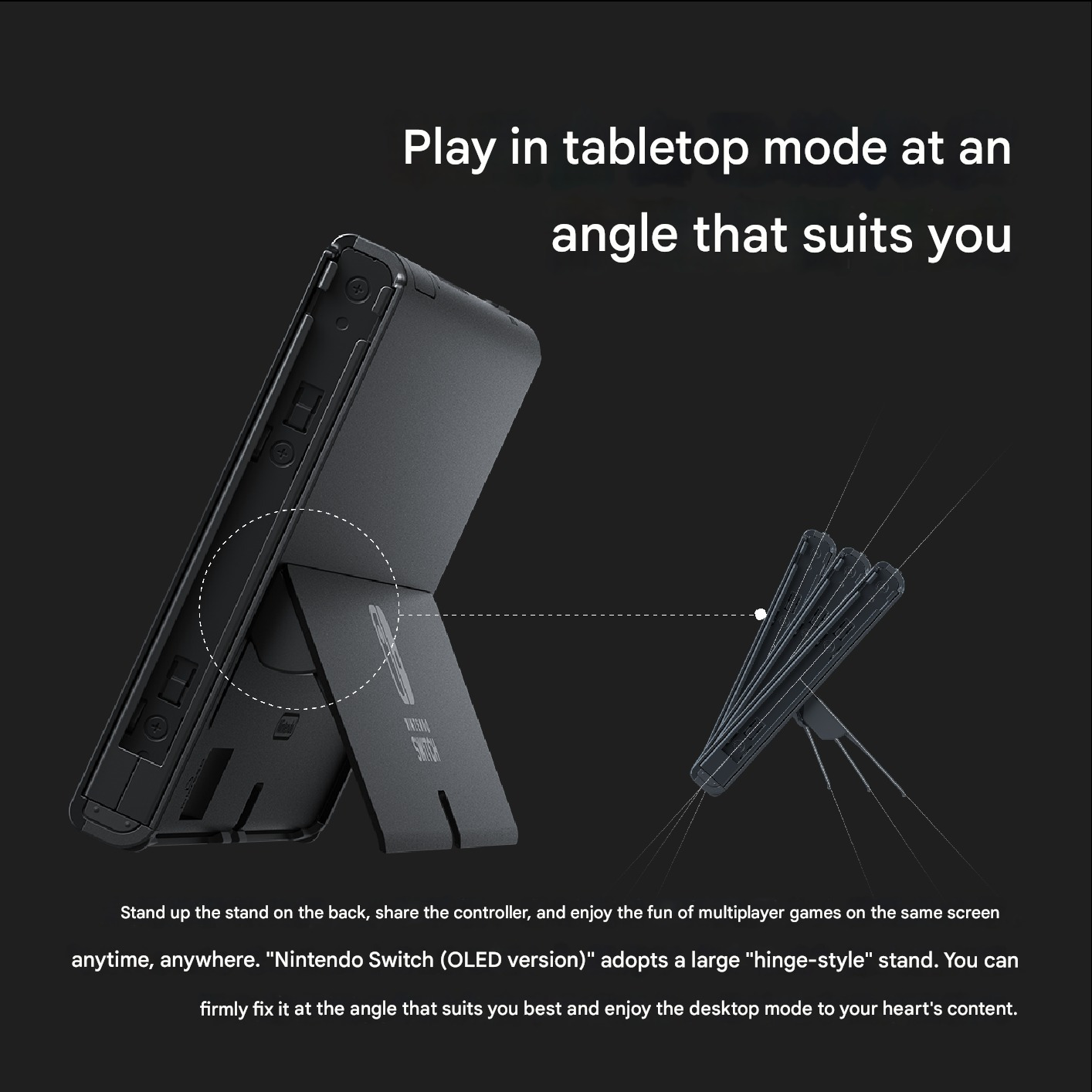 Nintendo Switch OLED Model with White and Black Joy-Con