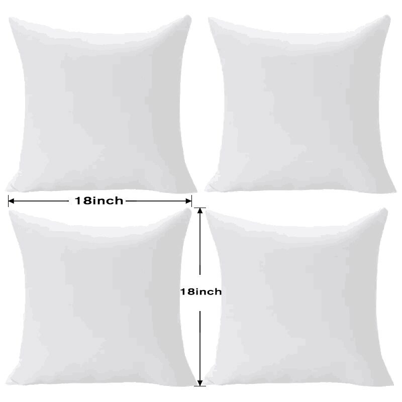 

Hypoallergenic Throw Pillow Inserts, Soft Fluffy Inner Stuffer With Zipper Closure, Polyester Cover, Cotton Filling, Machine Washable, Multipurpose Decorative Pillow For Bed Sofa And Home Decor