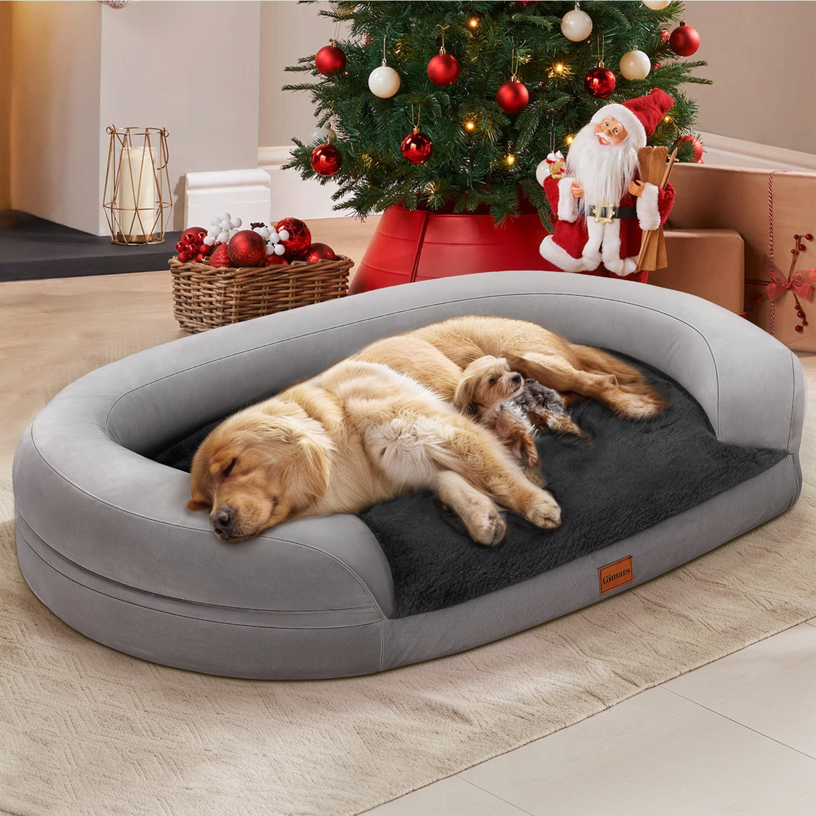 

Orthopedic Thicken Egg Foam Dog Beds For Large Dog For Large Medium Small & Aging Dogs- Big Dog Couch Bed- Easy Clean, Removable Washable Cover