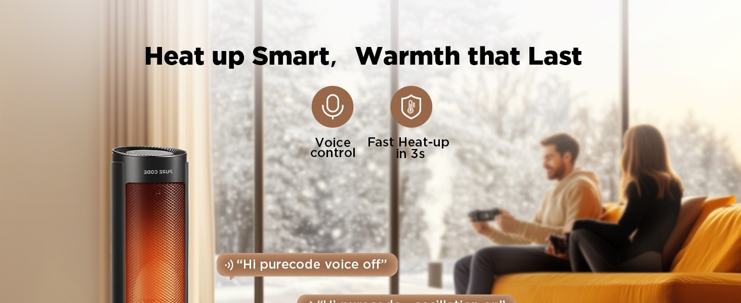 1500w ptc ceramic indoor space electric heater voice remote Temu