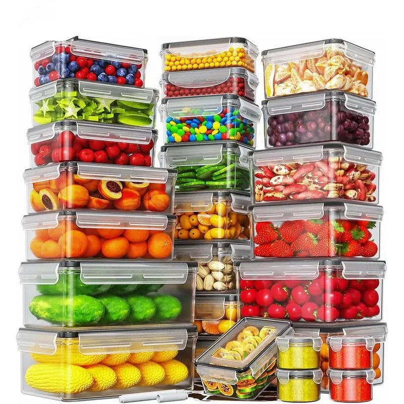 

50 Pcs Food Storage Containers With (25 Containers & 25 ), Leakproof Plastic Meal-prep Containers Reusable, Microwave And Dishwasher Safe, Includes Labels & Pen