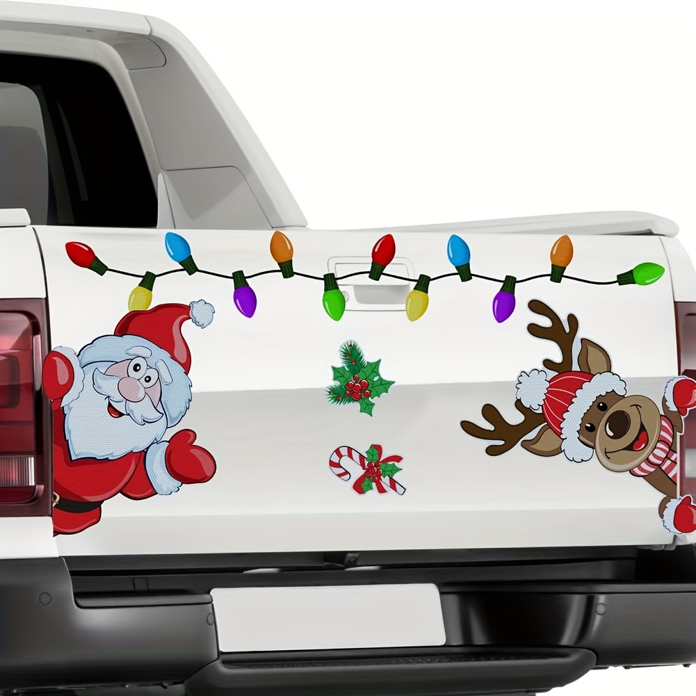 

Christmas Decorations Reflective Car Refrigerator Decorations Christmas Christmas Decal Decorations