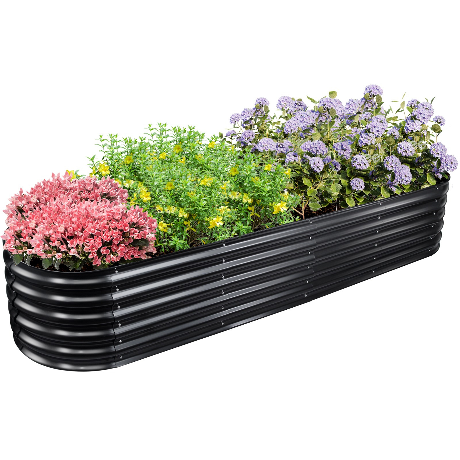 

8x2x1.4ft Garden Bed Kit, Metal Raised Bed Tall Galvanized Planter Raised Garden Boxes Outdoor, Large Metal Raised Garden Beds For Vegetables, Flowers, Herbs