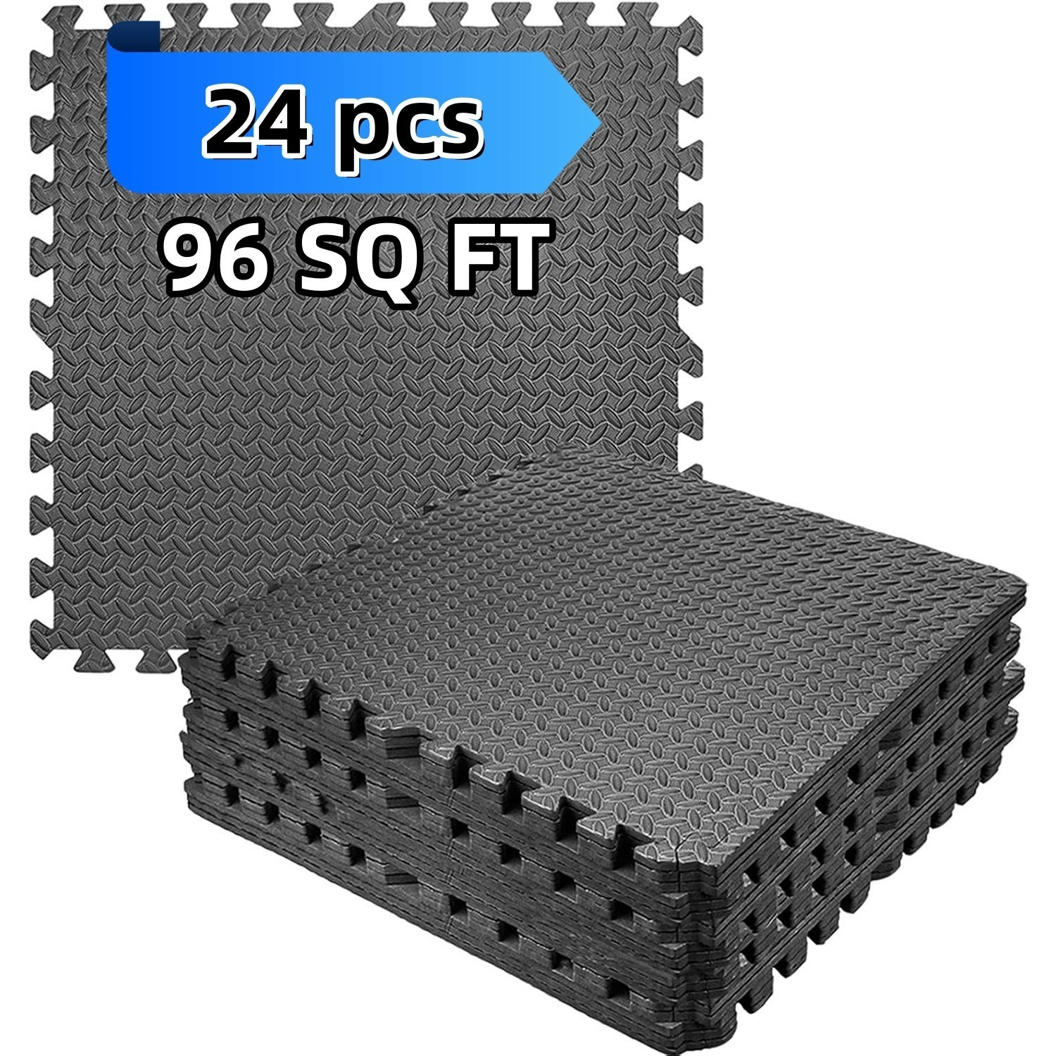 

24pcs 96 Foam Eva Foam For Gym, ( 24"x24"x1/2")