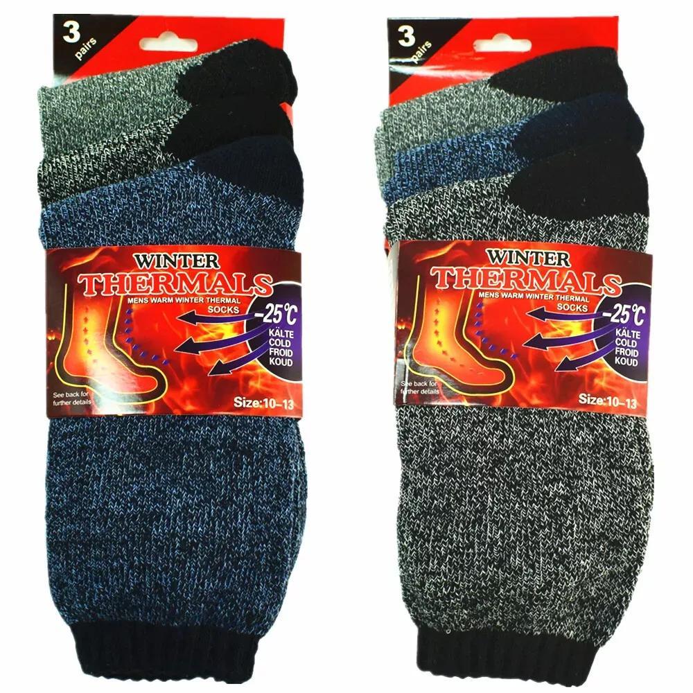 TEMU 6 Pairs Thermal Socks For Men Winter Warm Socks For Men Warm Winter Ski Thick Boot Insulated Socks For Cold Weather