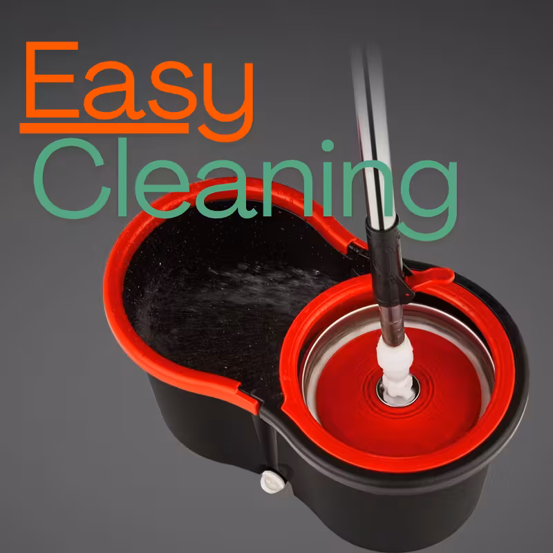 360 spin mop and   set for home wet dust mop for floor cleaning with 2 mop heads Product details 5