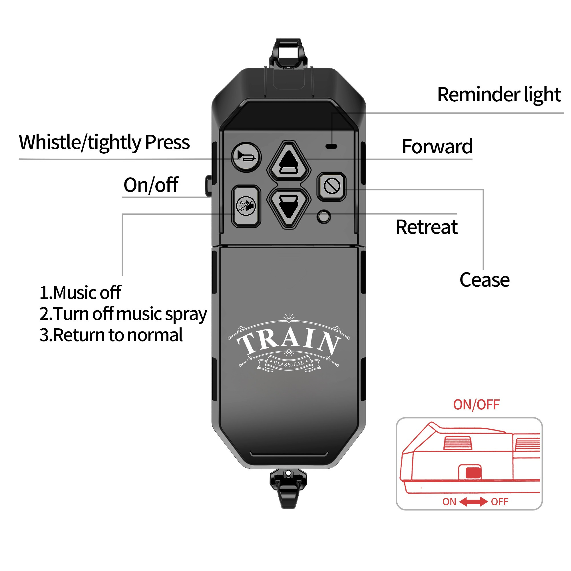 Remote Control Train Truck Track Set for Boys' Toy Cars, Train Toy Cars with Smoke, Lights & Sound, Toy Train Steam Locomotive with 2 Container Carriages & 1 Music Carriage, Model Trains for Ages 3+, Perfect Holiday Gift